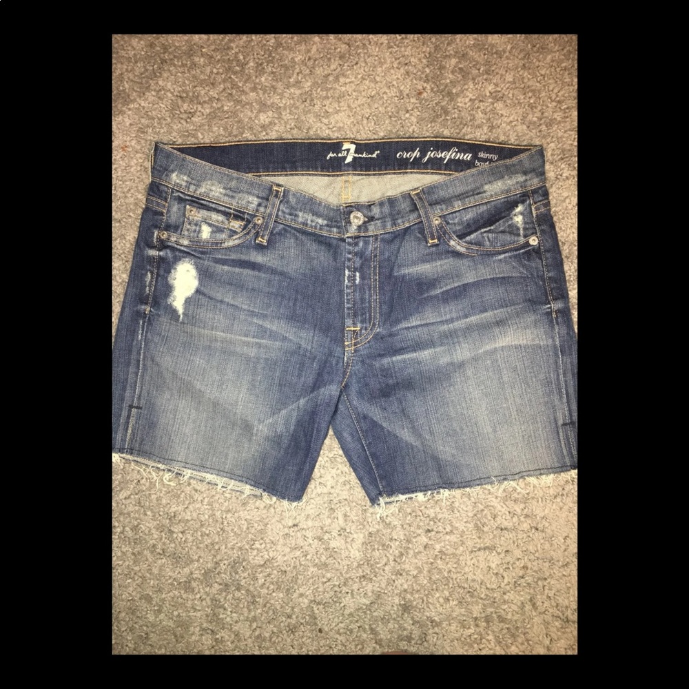 7 For All Mankind Jean denim shorts vintage